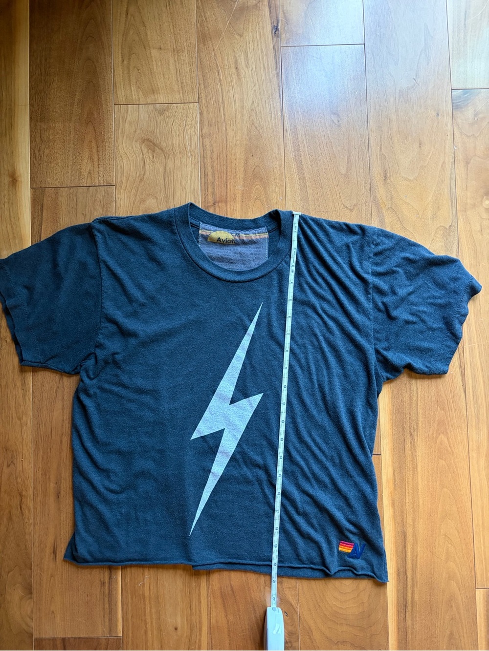Aviator Nation Charcoal Bolt Tee
